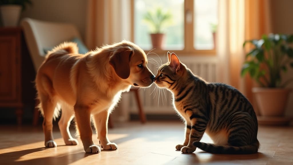 Cane adottato e gatto: come farli convivere